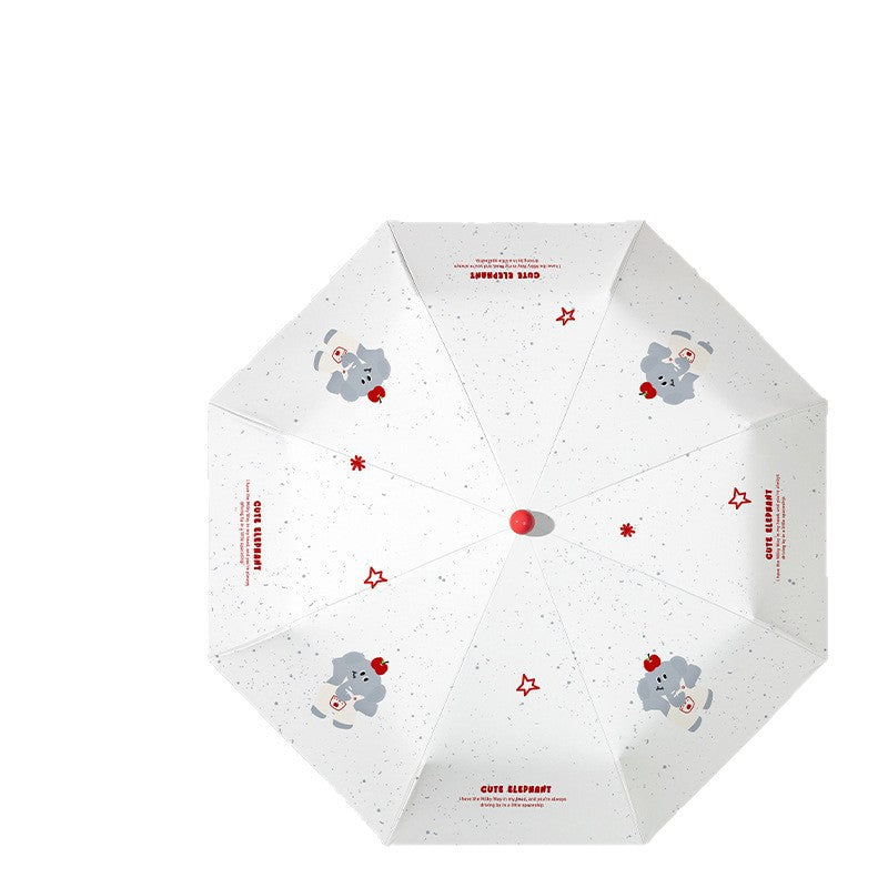Cartoon Automatic Umbrella Rain Or Shine Sun Umbrella Sun Protection Uv Umbrella Student